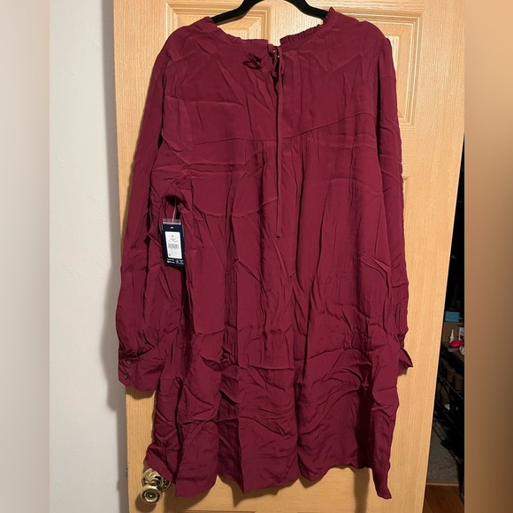 NWT Chaps Burgundy/Maroon Dress - Picture 7 of 8
